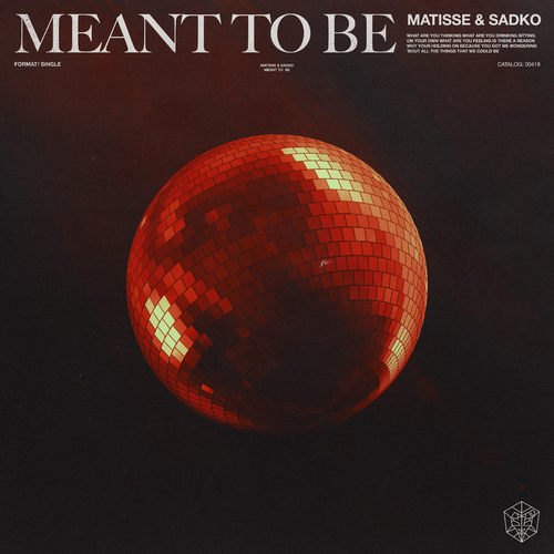 Meant To Be - Matisse & Sadko