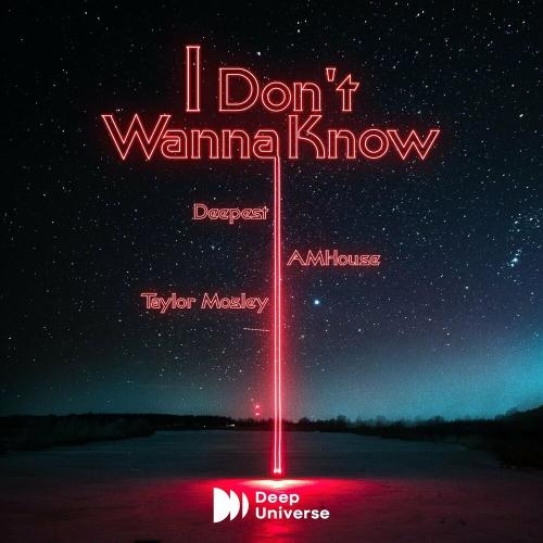 I Don't Wanna Know - Deepest, AMHouse & Taylor Mosley